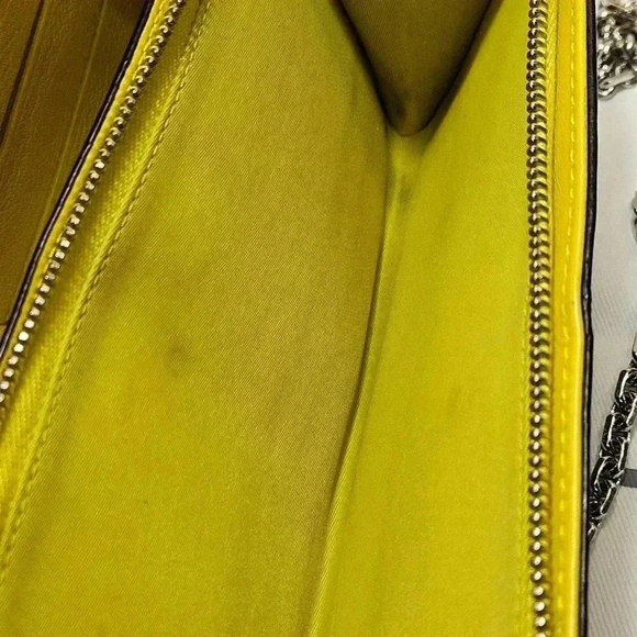 Dior Rencontre Black/Yellow Wallet-On-Chain - Picture 12 of 16